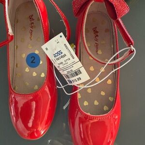 Red Bow Kids Shoes
